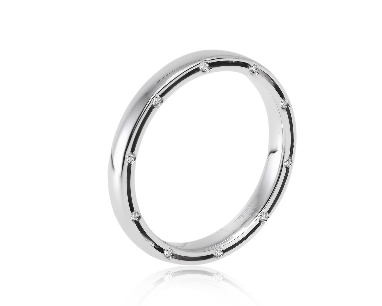 Достойное золотое кольцо с бриллиантами 0.15ct 170221/4