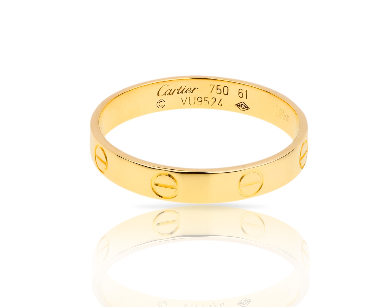 Достойное золотое кольцо Cartier Love 090318/3