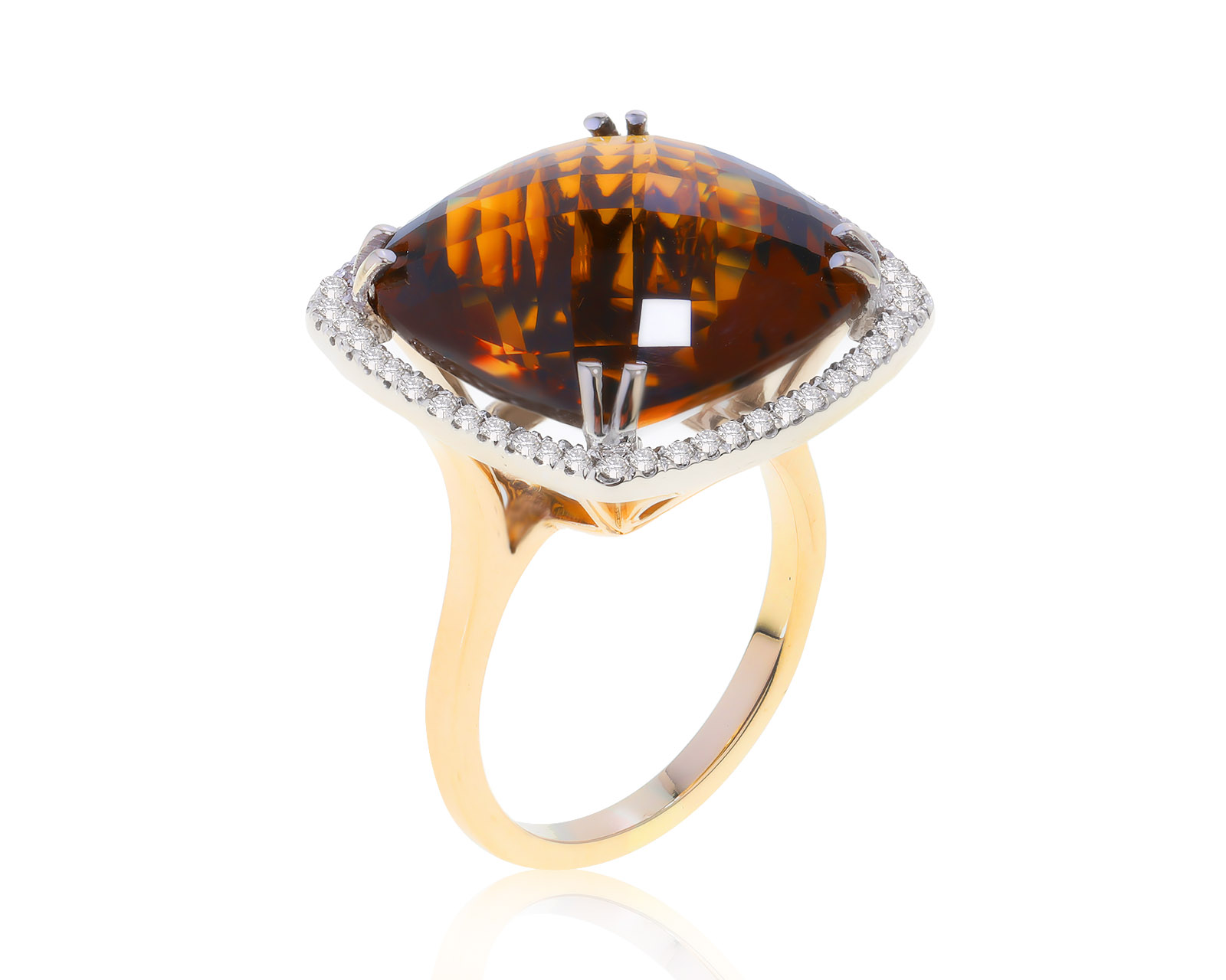 Завораживающее золотое кольцо с цитрином 24.50ct 250822/4