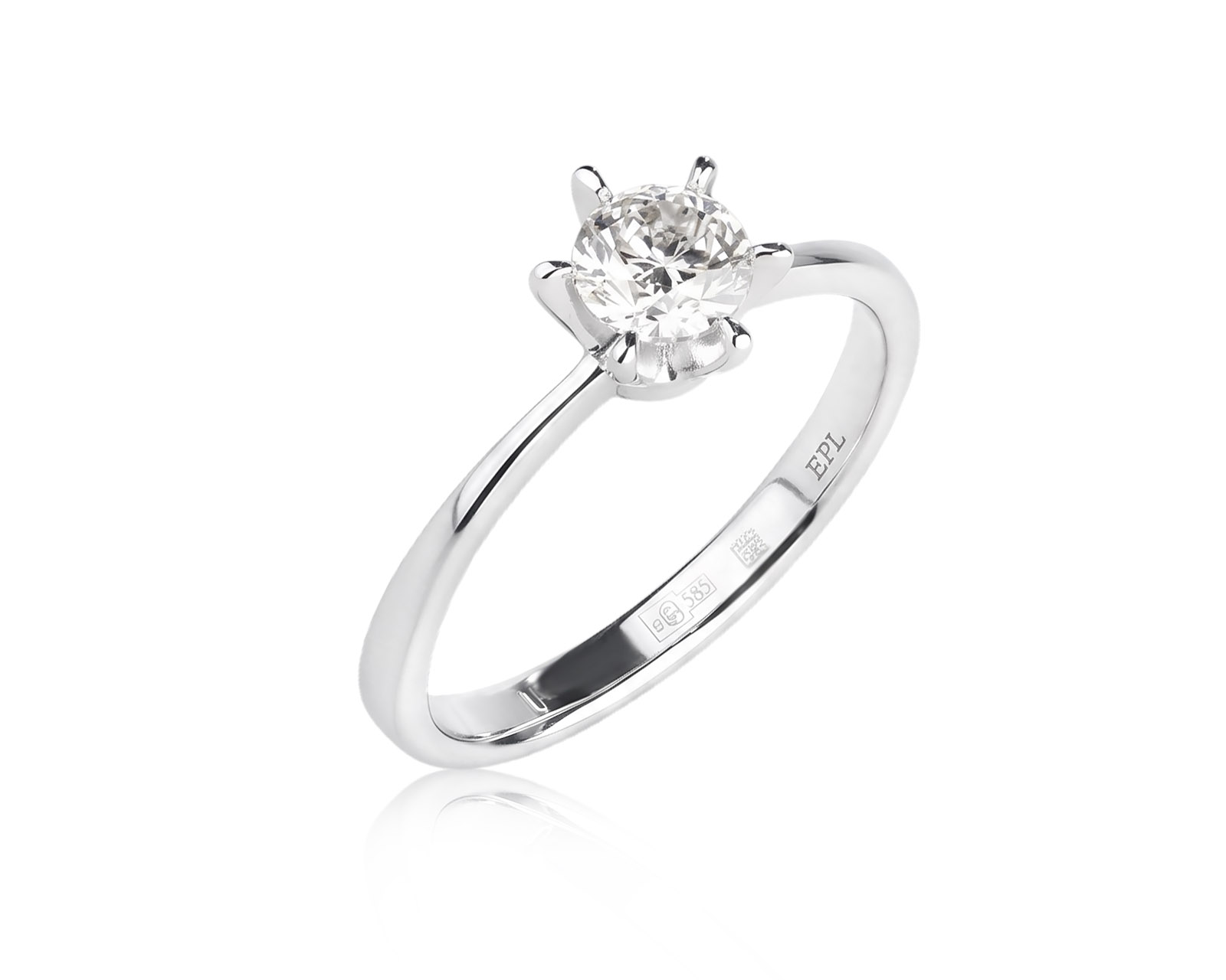 Золотое кольцо с бриллиантом 0.47ct 210426/8