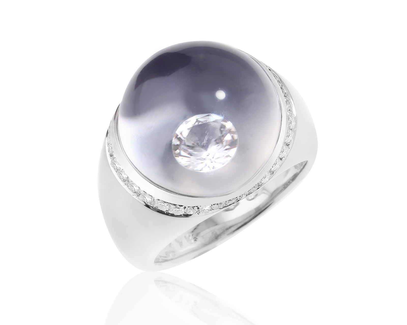 Оригинальное золотое кольцо Mauboussin Clear Crystal