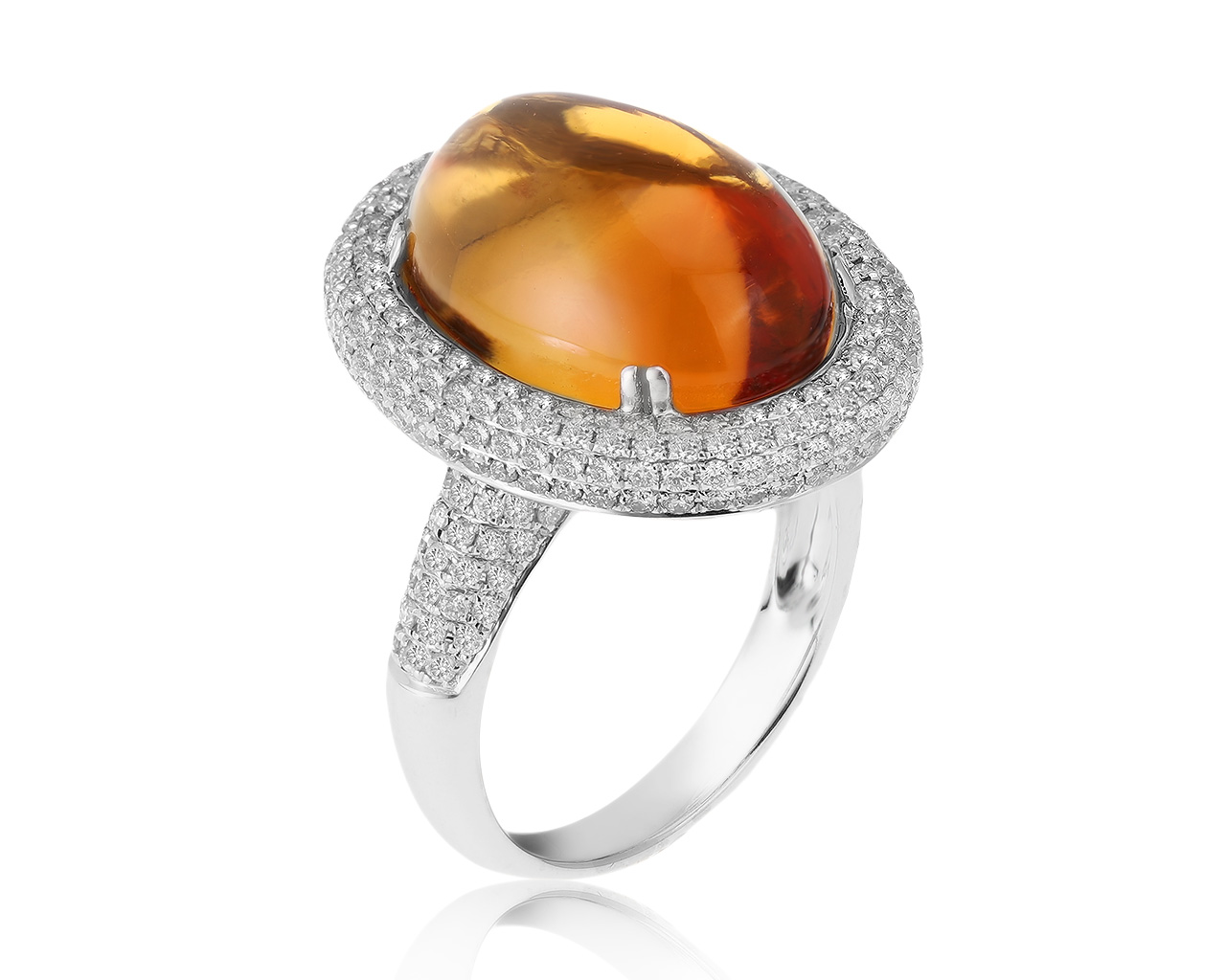 Притягательное золотое кольцо с муранским стеклом 13.38ct 251120/4