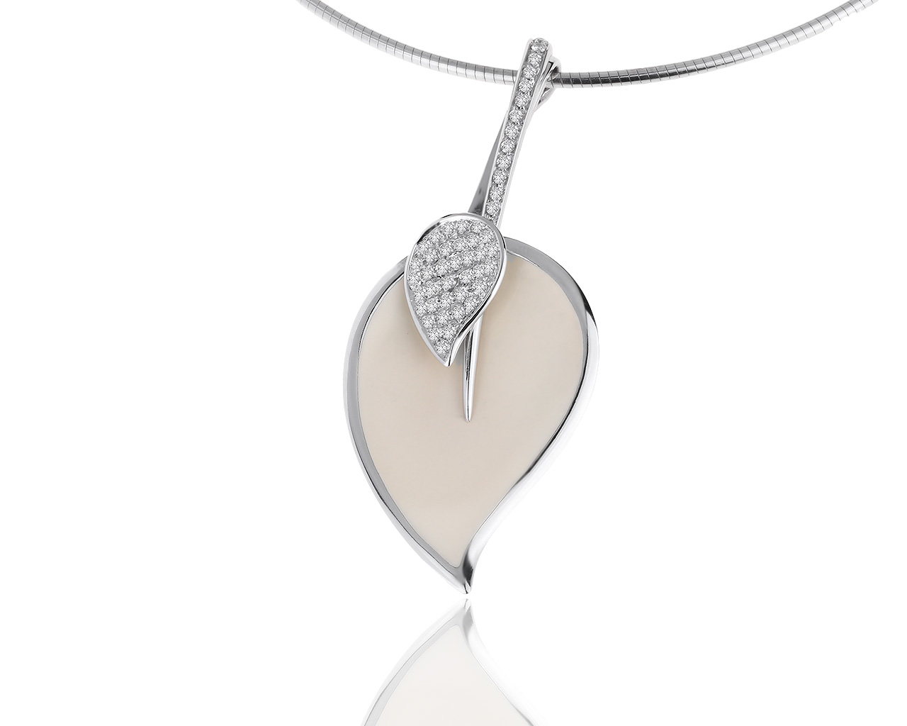 Оригинальное золотое колье с бриллиантами 0.54ct Nouvelle Bague 070220/5