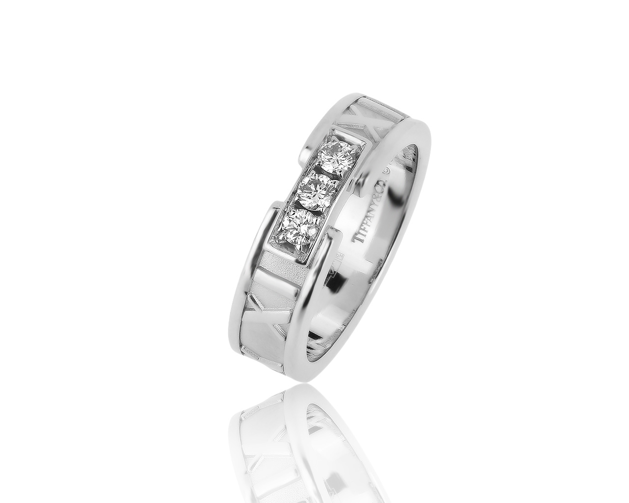Оригинальное золотое кольцо с бриллиантами 0.15ct Tiffany&Co 011019/3