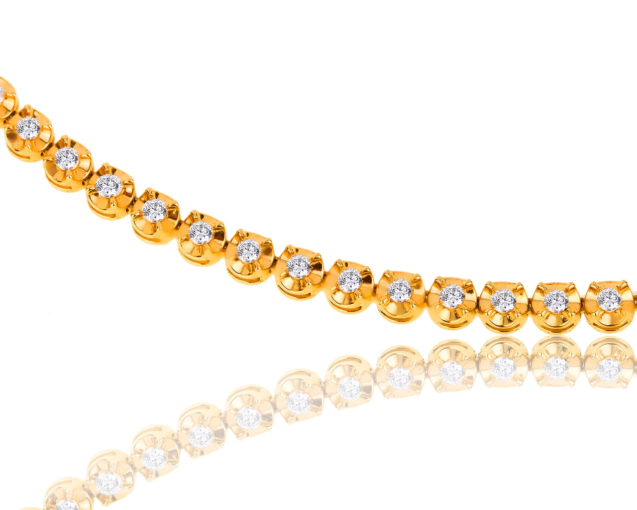 Великолепное золотое колье с бриллиантами 2.01ct 310718/1