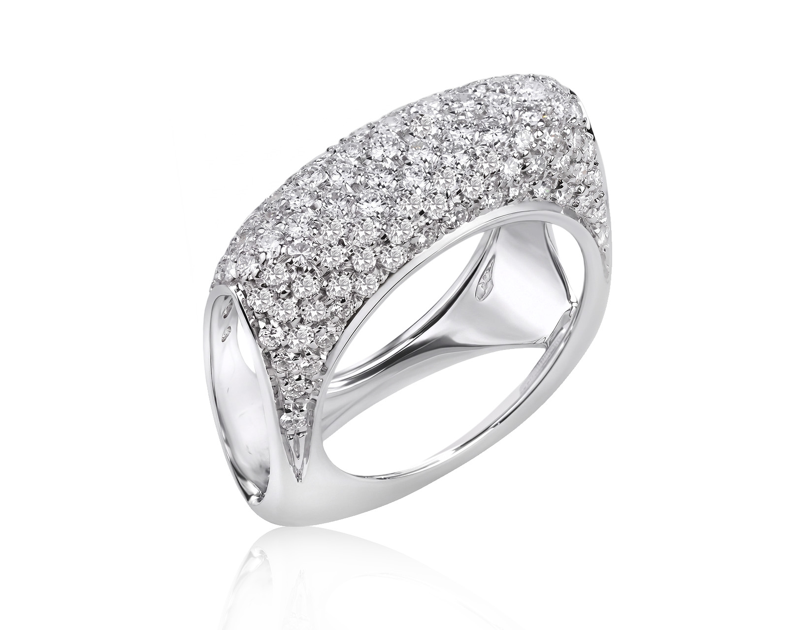 Оригинальное золотое кольцо с бриллиантами 1.63ct Damiani 280526/1