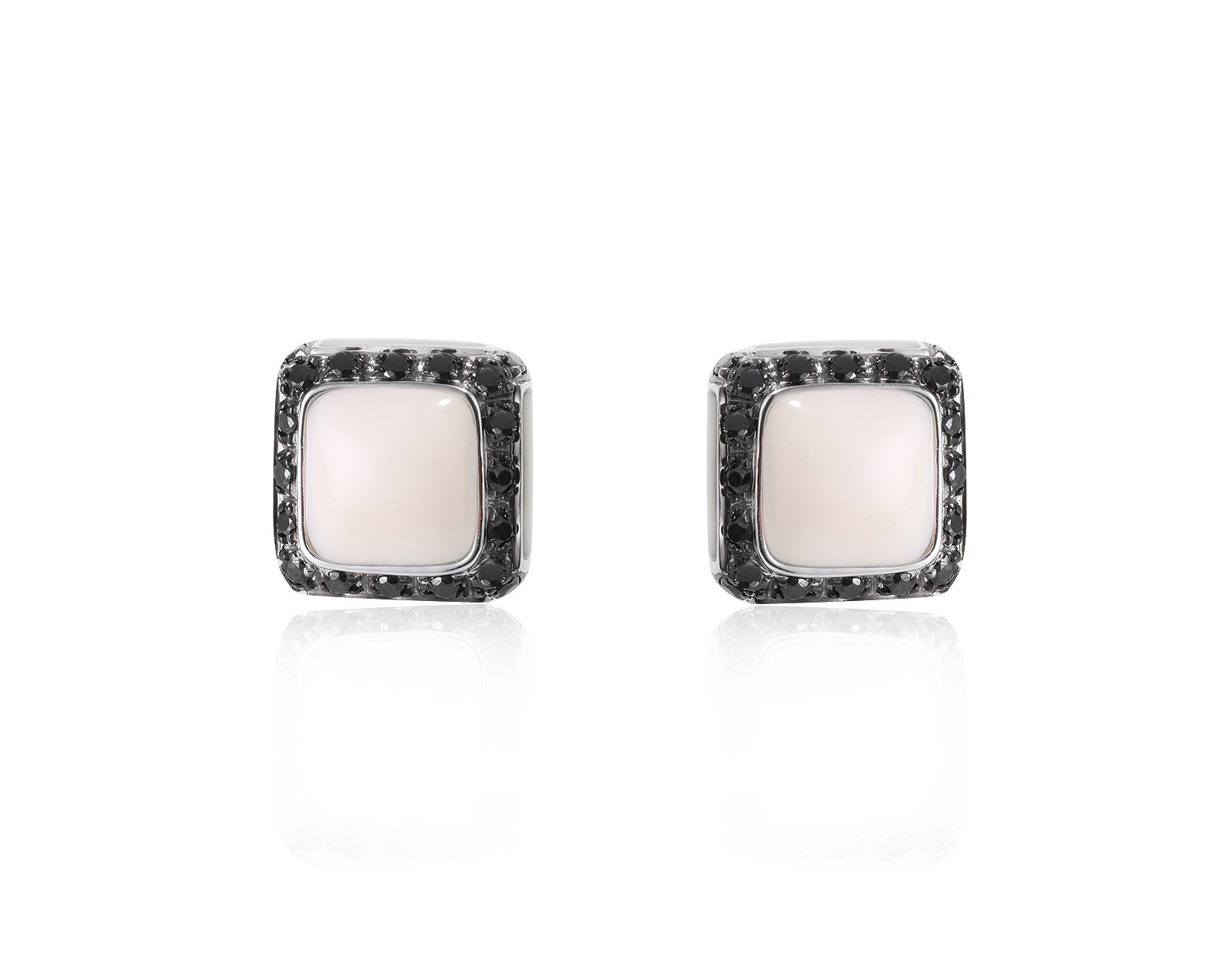 Оригинальные золотые серьги с халцедонами 2.85ct Oro Trend 140224/5