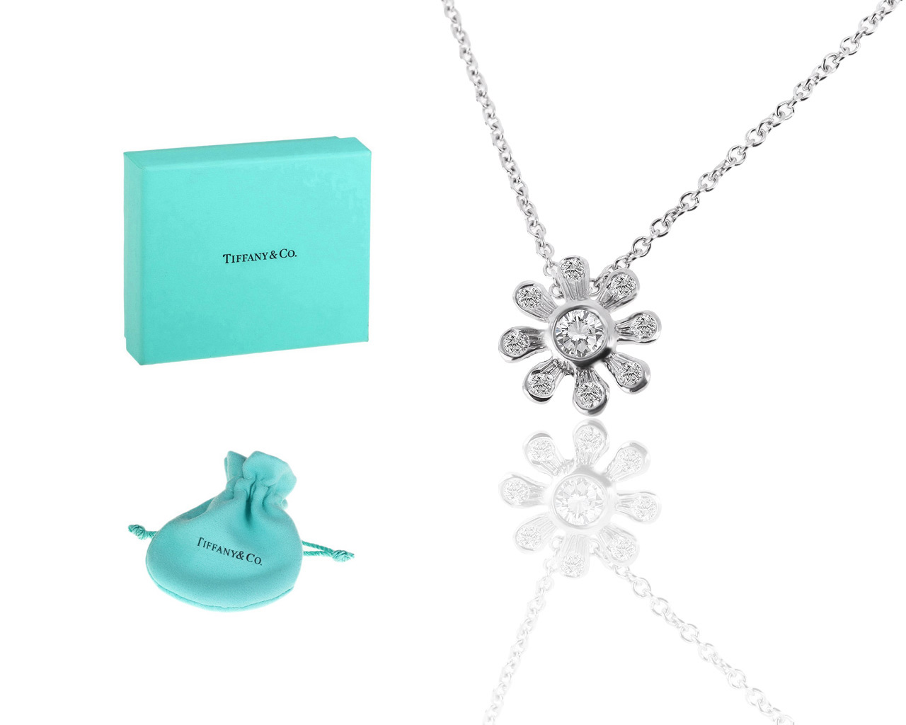 Платиновая подвеска с бриллиантами Tiffany&Co Paloma Picasso