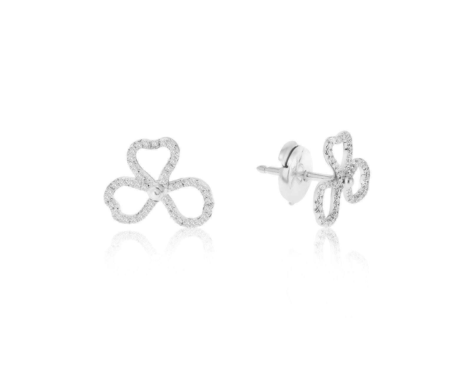Оригинальные платиновые серьги Tiffany&Co Paper Flowers 301022/1