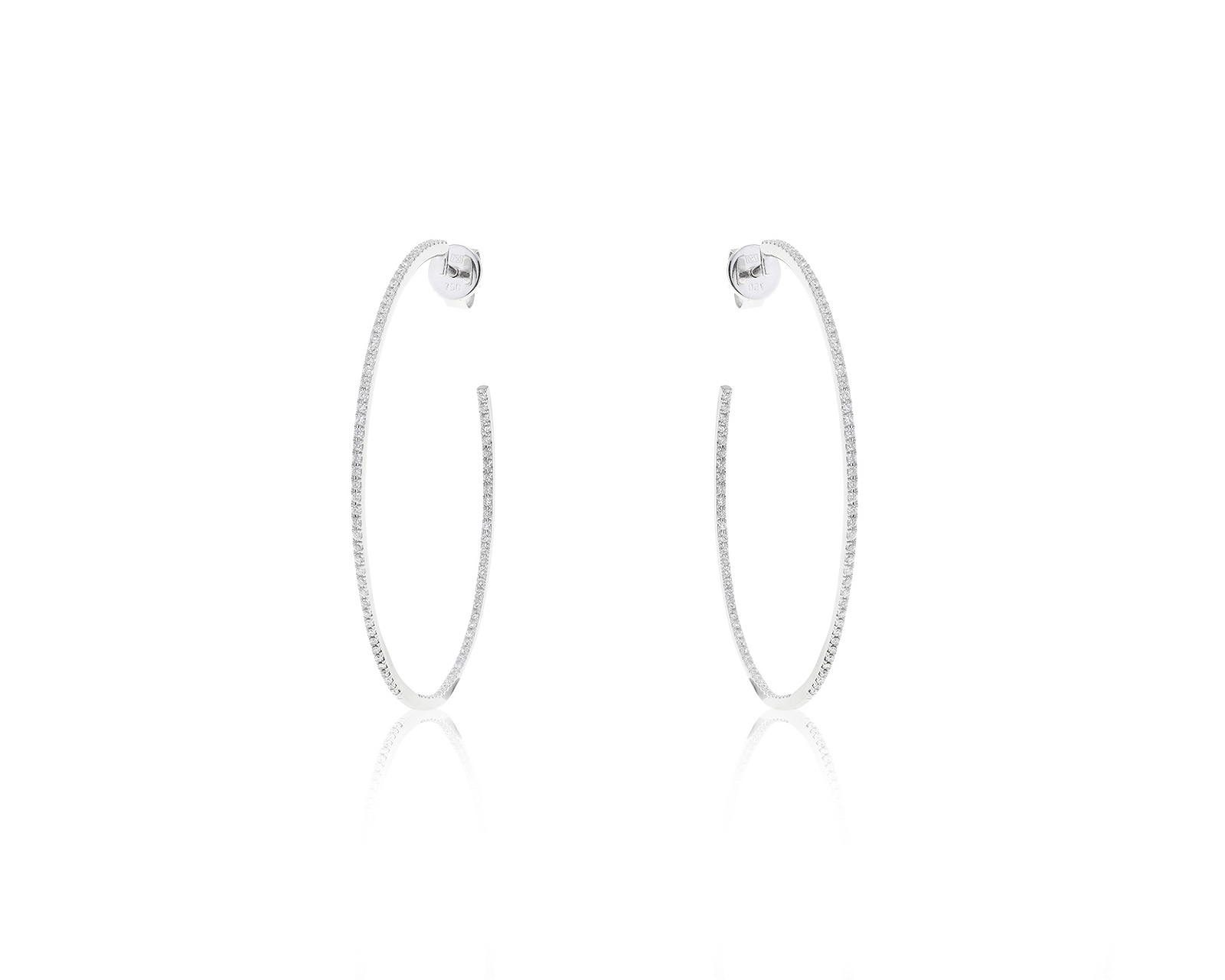 Золотые серьги с бриллиантами 0.60ct