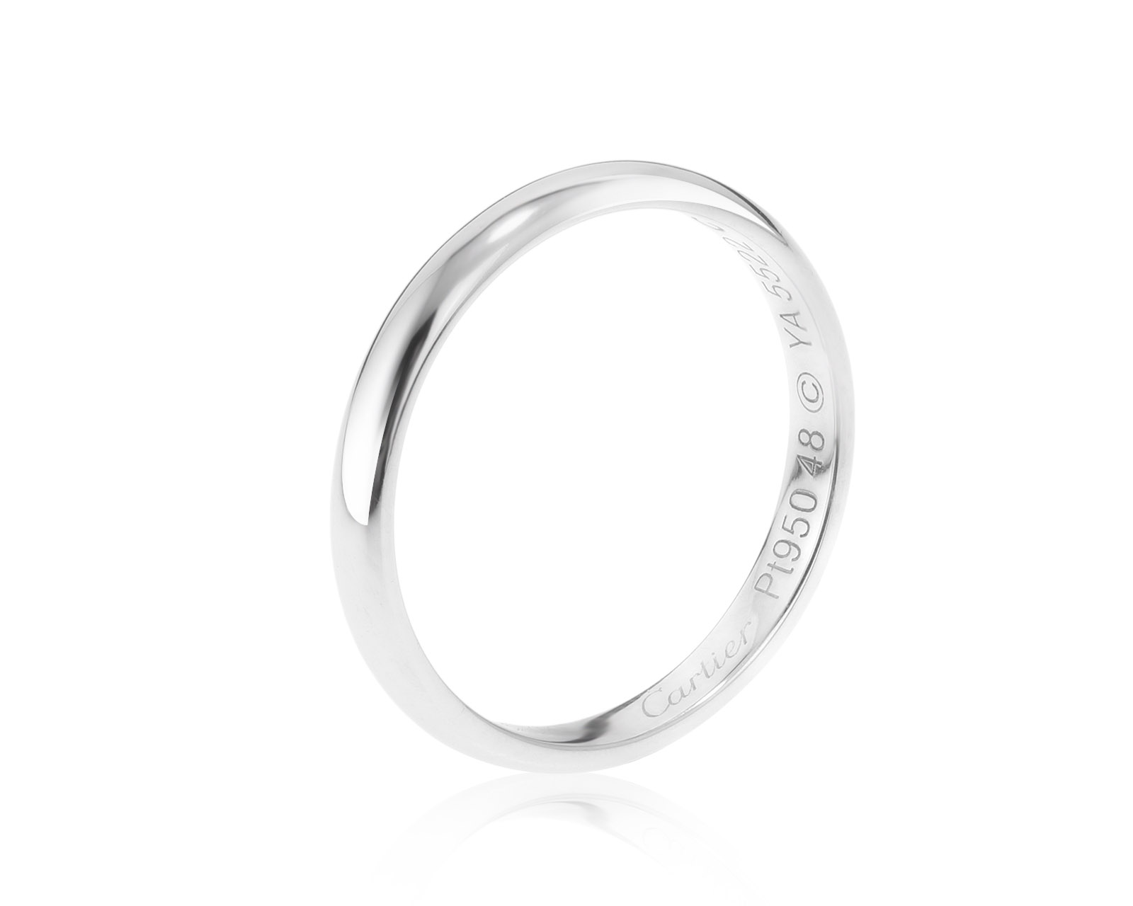 Оригинальное платиновое кольцо Cartier 1895 140222/8