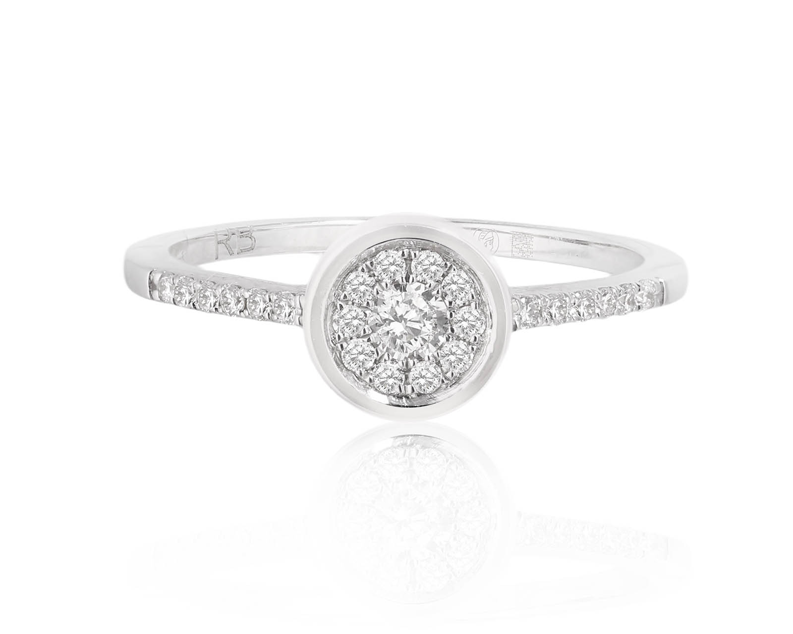 Оригинальное золотое кольцо с бриллиантами 0.24ct Roberto Bravo 170725/6