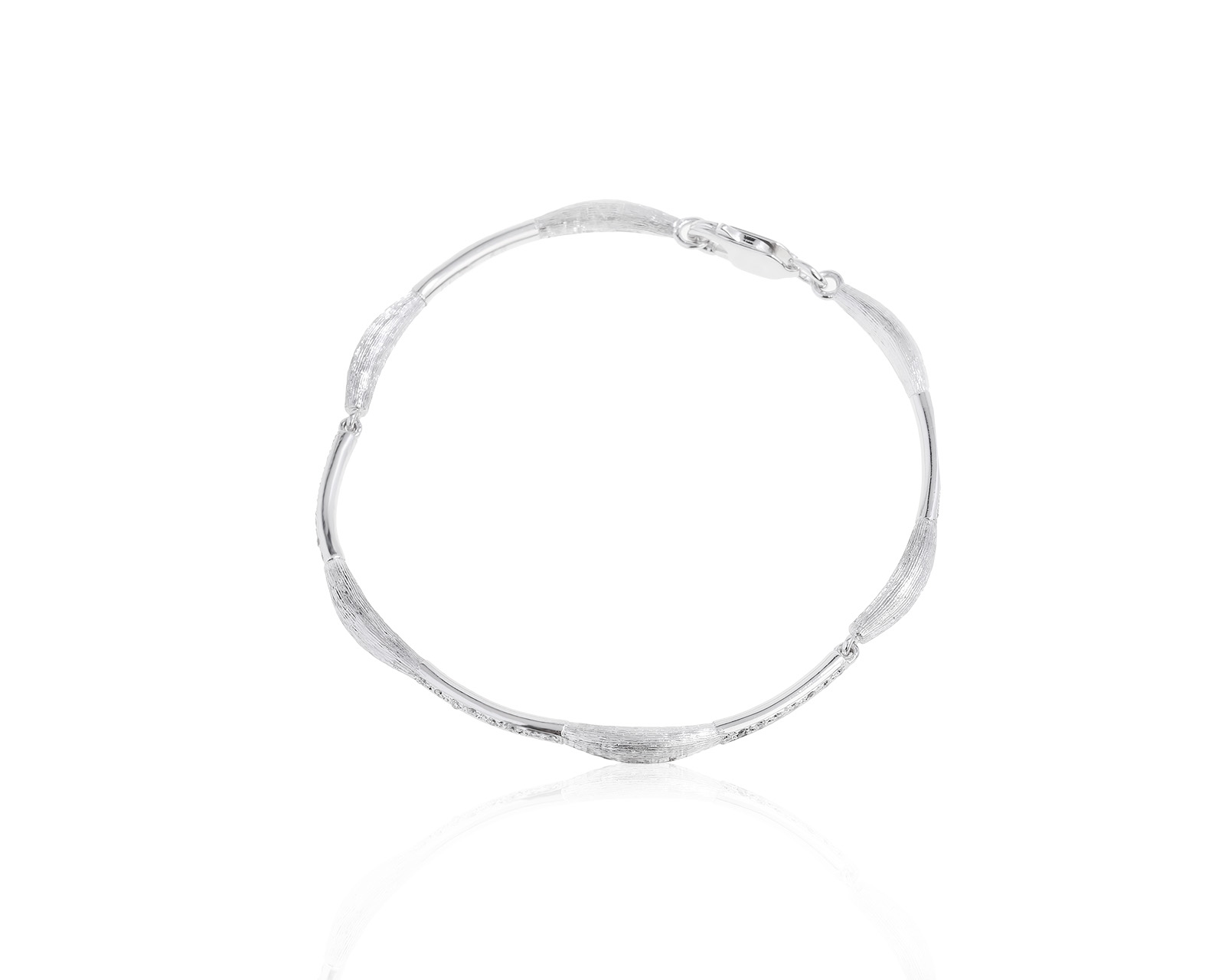 Стильный золотой браслет с бриллиантами 0.22ct 260422/3