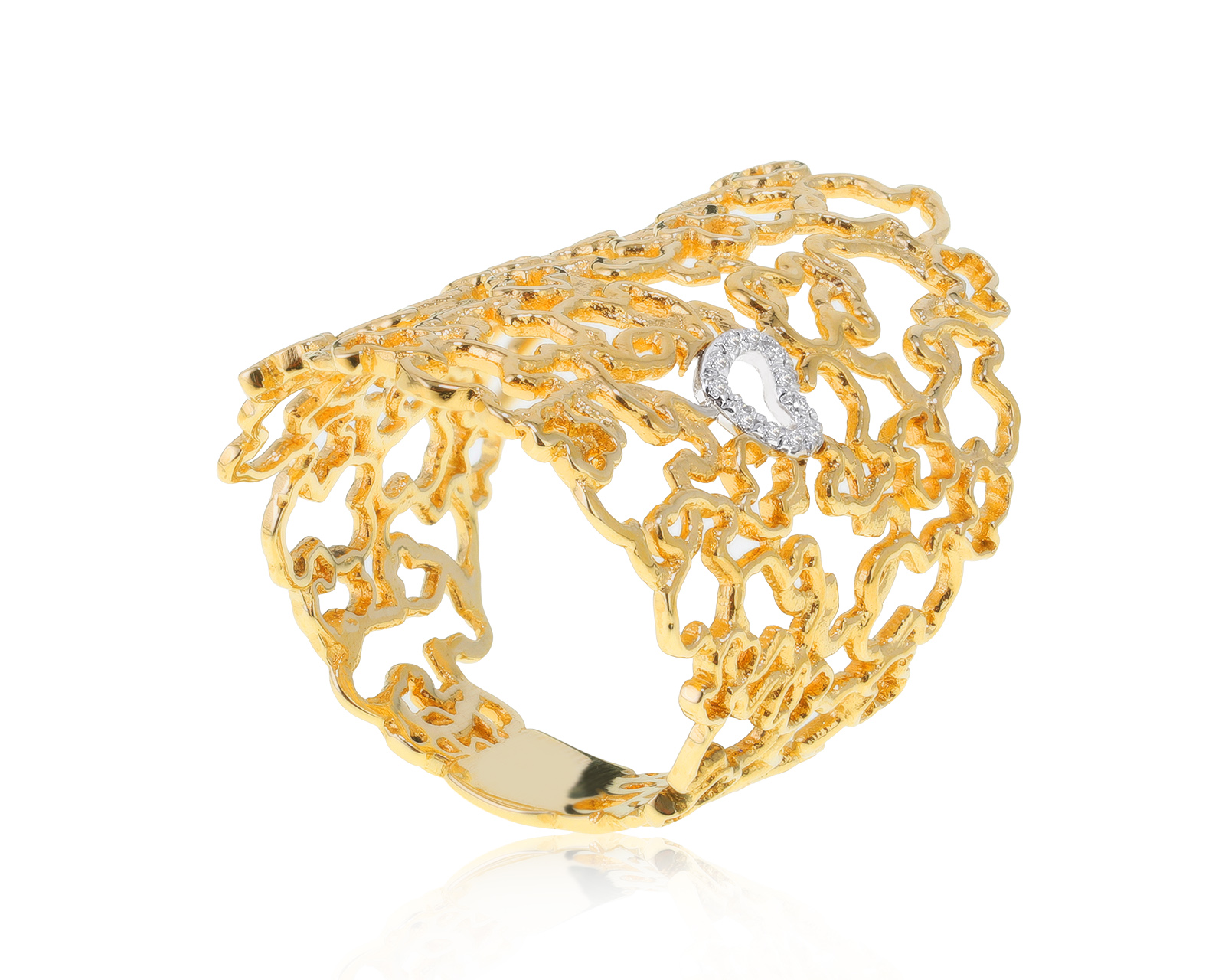 Оригинальное золотое кольцо Tous