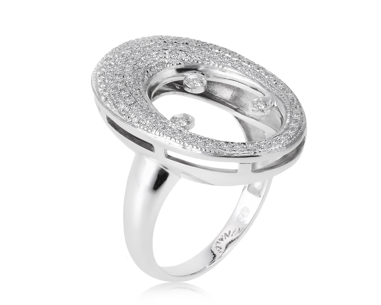 Потрясающее золотое кольцо с бриллиантами 0.44ct 211120/3