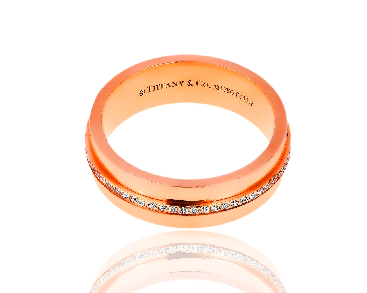 Золотое кольцо с бриллиантами 0.12ct Tiffany&Co T 281218/6 Золотое кольцо с бриллиантами 0.12ct Tiffany&Co T 281218/6