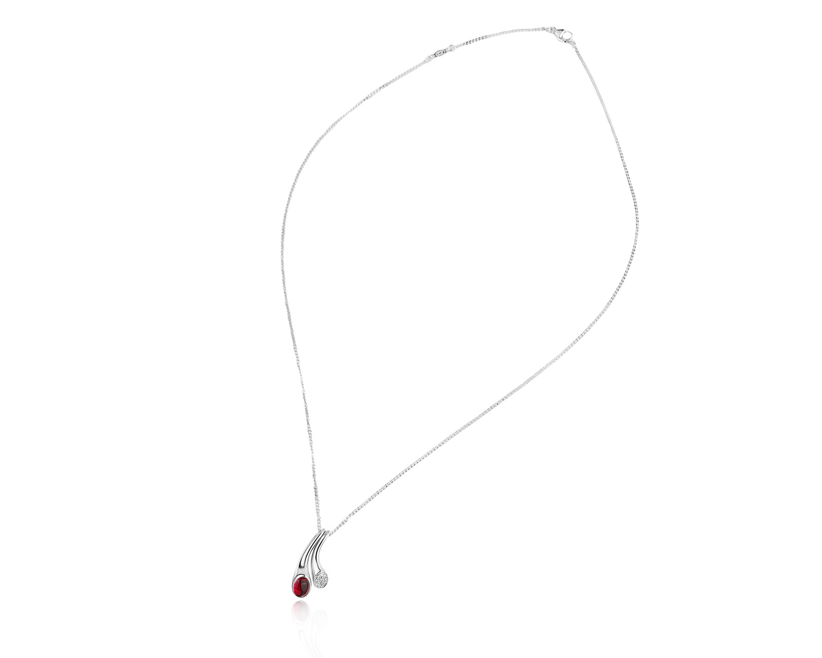 Оригинальное золотое колье с гранатом 0.70ct Georg Jensen Denmark