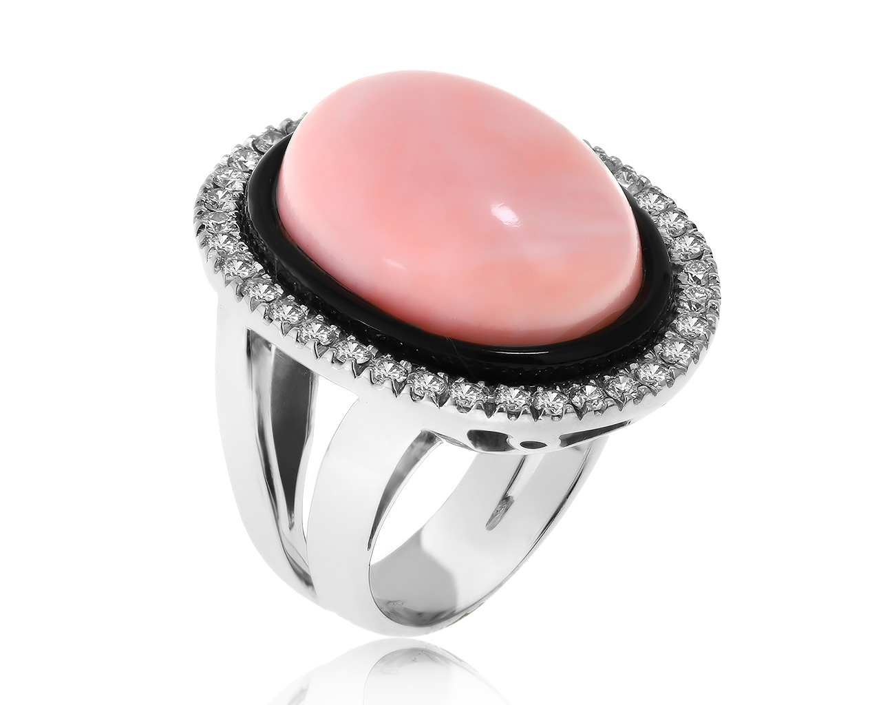 Итальянское золотое кольцо с кораллом 13.36ct 200121/6