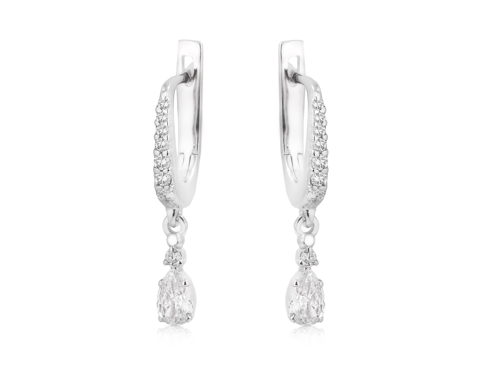 Золотые серьги с бриллиантами 0.66ct 151025/4