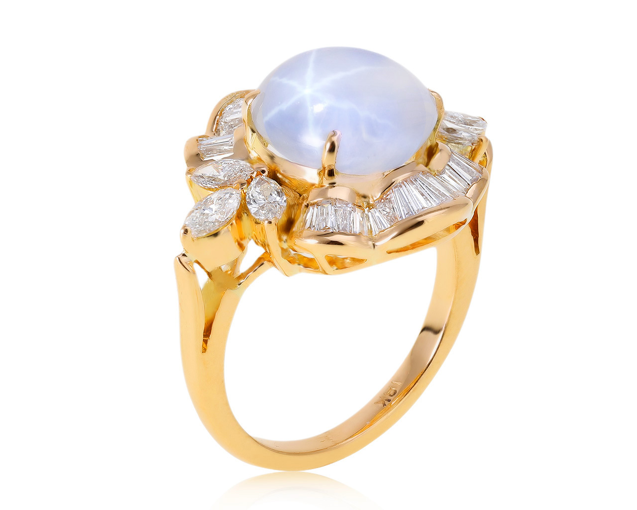 Нарядное золотое кольцо с сапфиром 8.51ct 251120/5