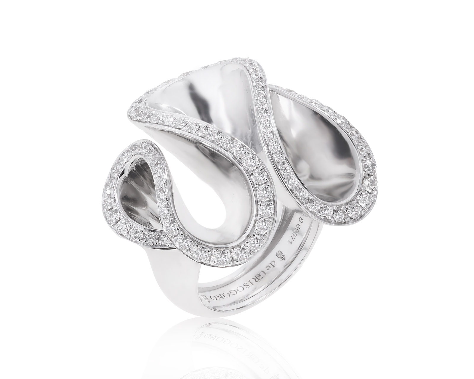 Оригинальное золотое кольцо De Grisogono Zigana 230722/2