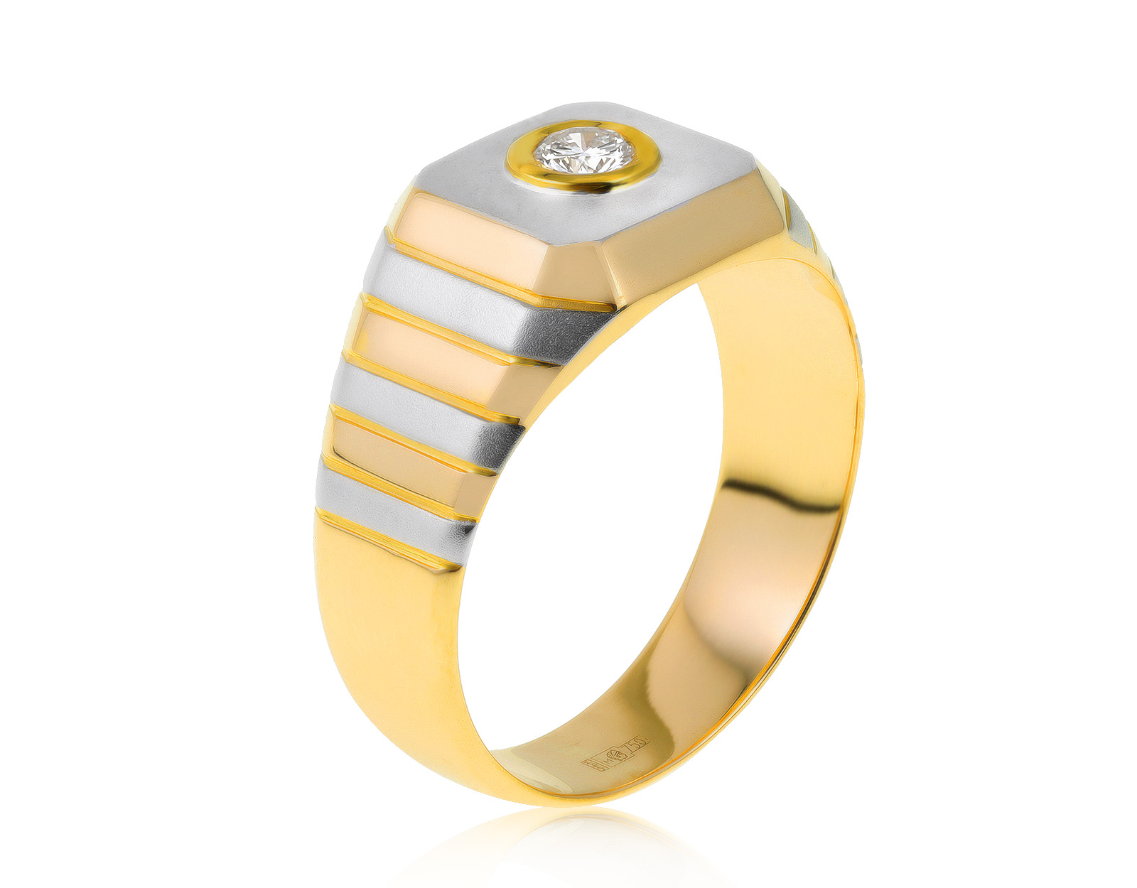 Изысканное золотое кольцо с бриллиантом 0.25ct 210521/2
