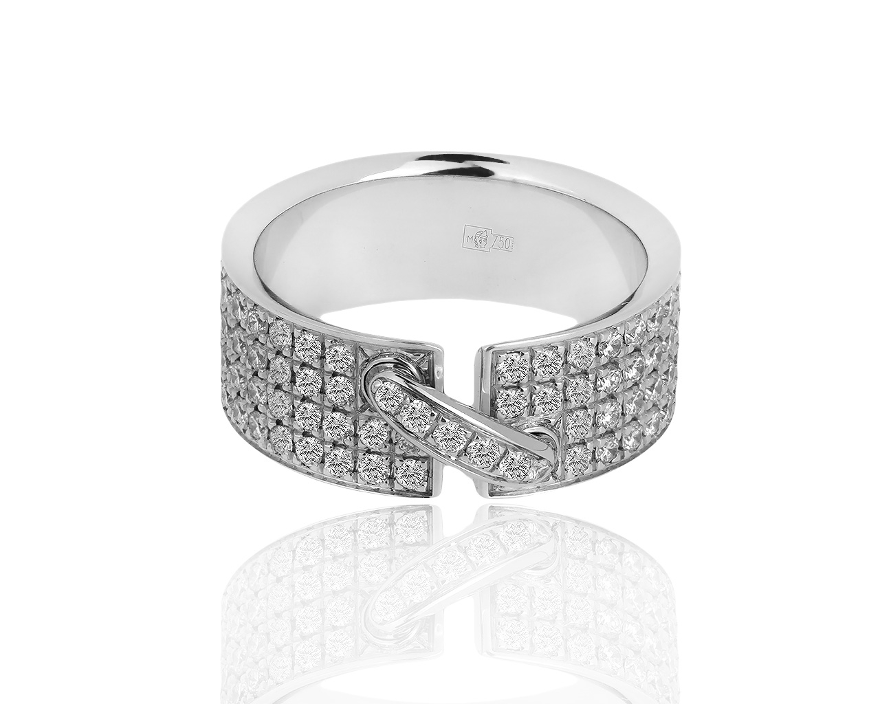 Оригинальное золотое кольцо с бриллиантами 1.02ct Chaumet Liens