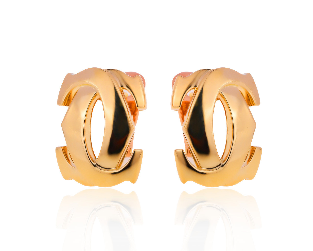 Оригинальные золотые серьги Cartier 150220/2