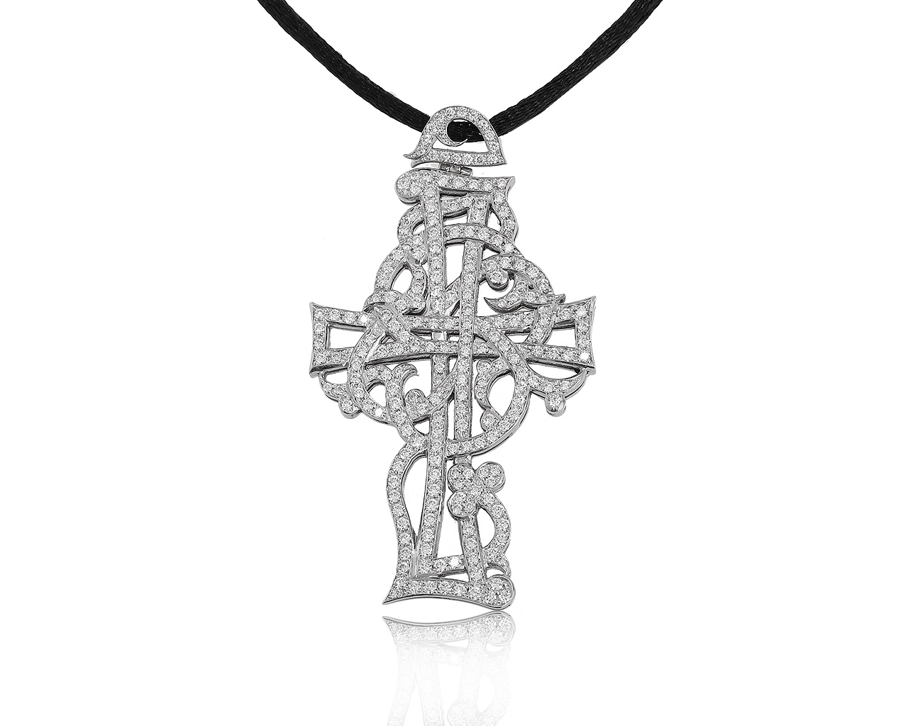 Безупречный золотой кулон с бриллиантами 2.20ct 100521/2