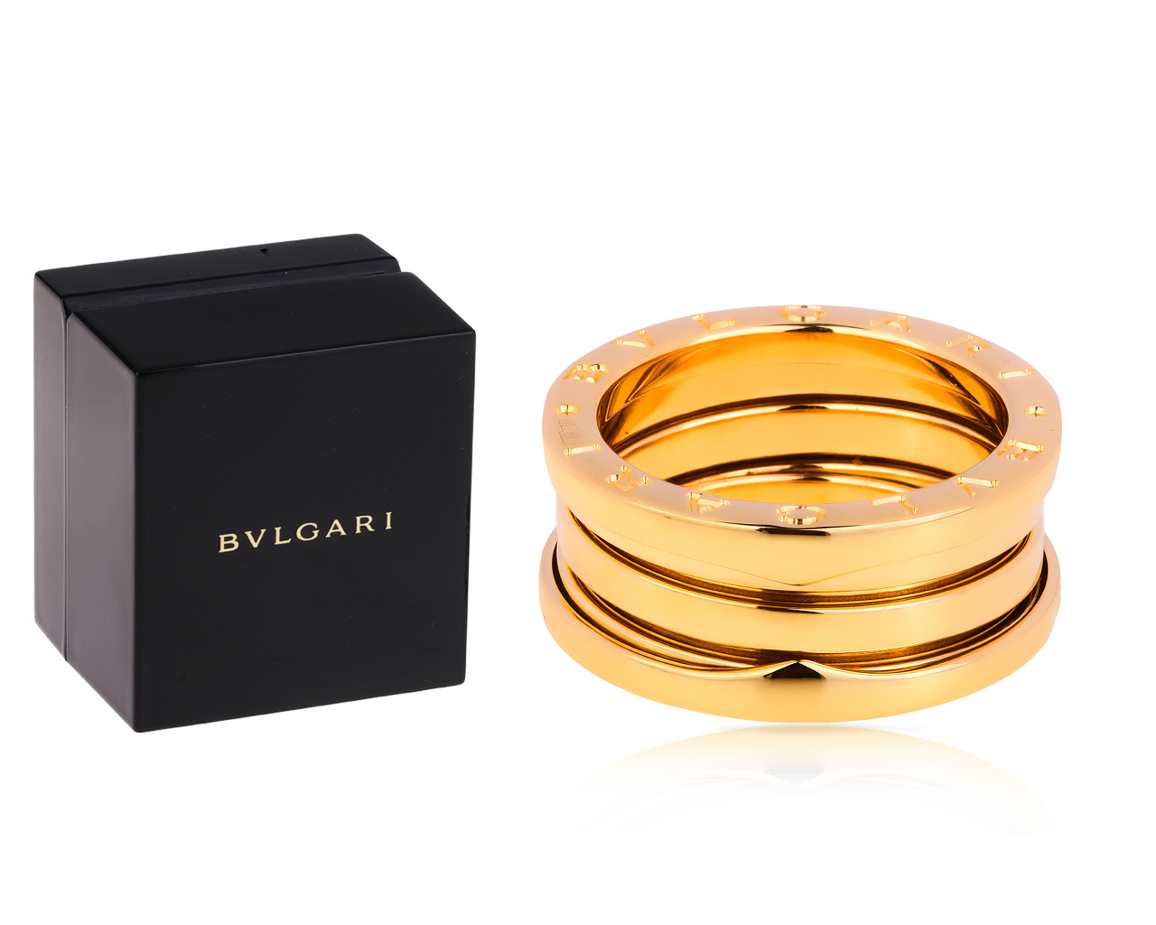 Оригинальное золотое кольцо Bvlgari B.Zero 1