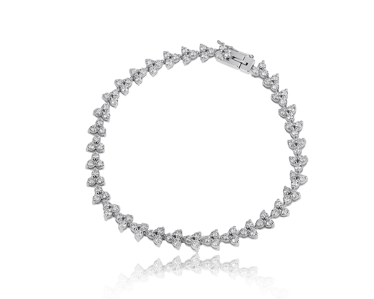Оригинальный золотой браслет с бриллиантами 3.50ct Смоленские бриллианты 230620/9