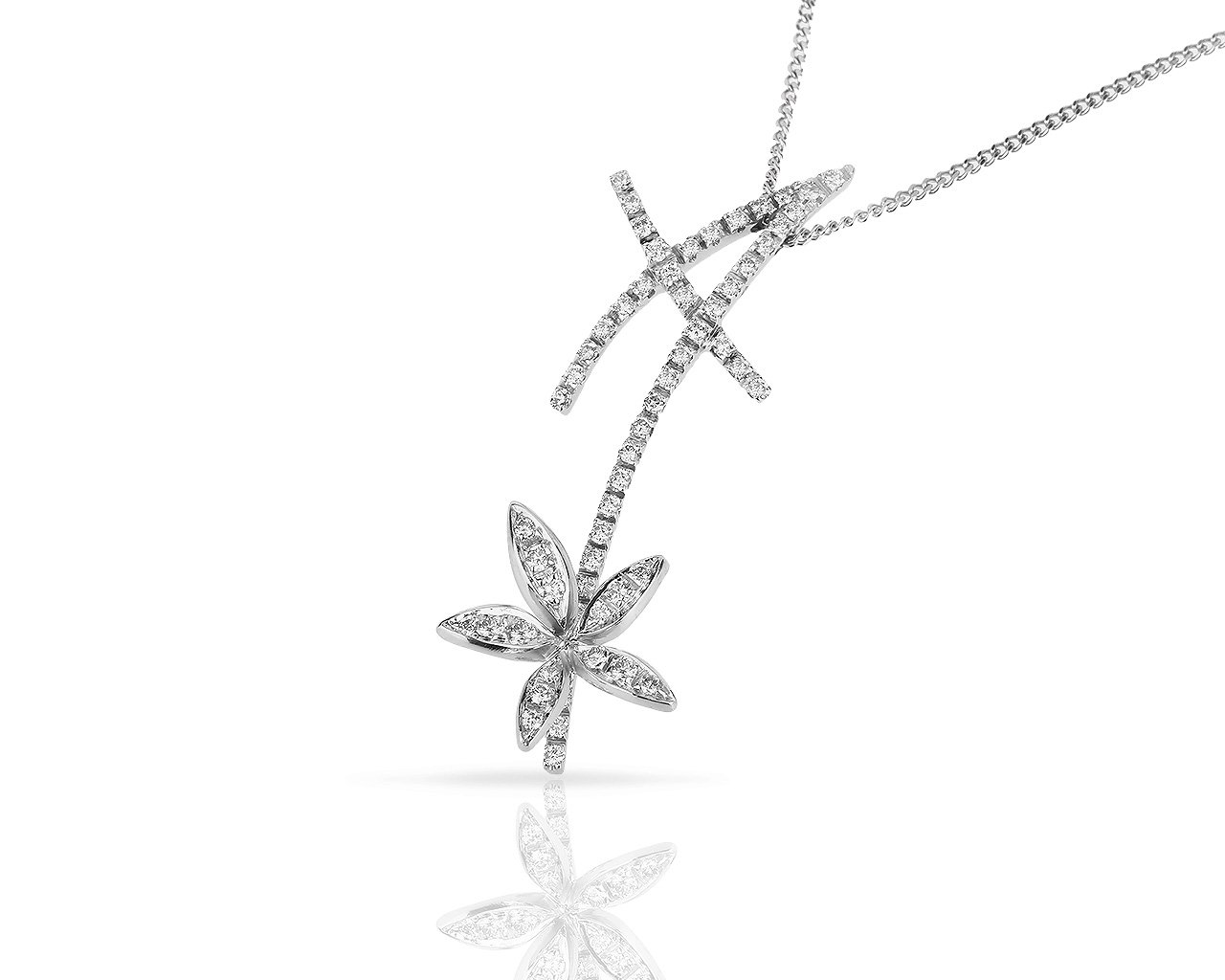Утонченный золотой кулон с бриллиантами 0.45ct Stefan Hafner 130618/6 Утонченный золотой кулон с бриллиантами 0.45ct Stefan Hafner 130618/6