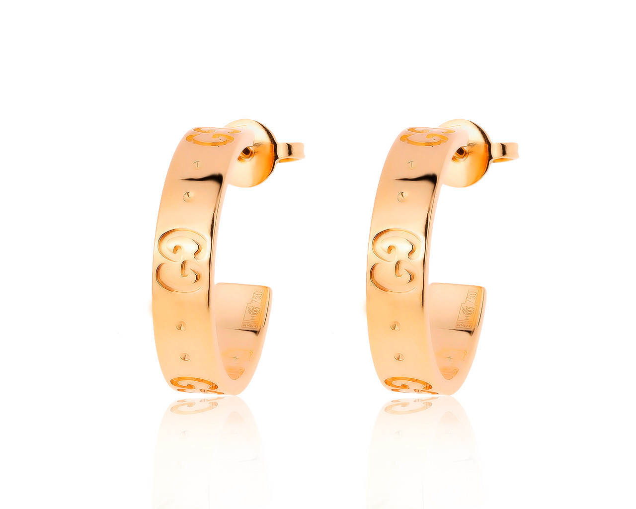 Оригинальные золотые серьги Gucci Icon 100720/10