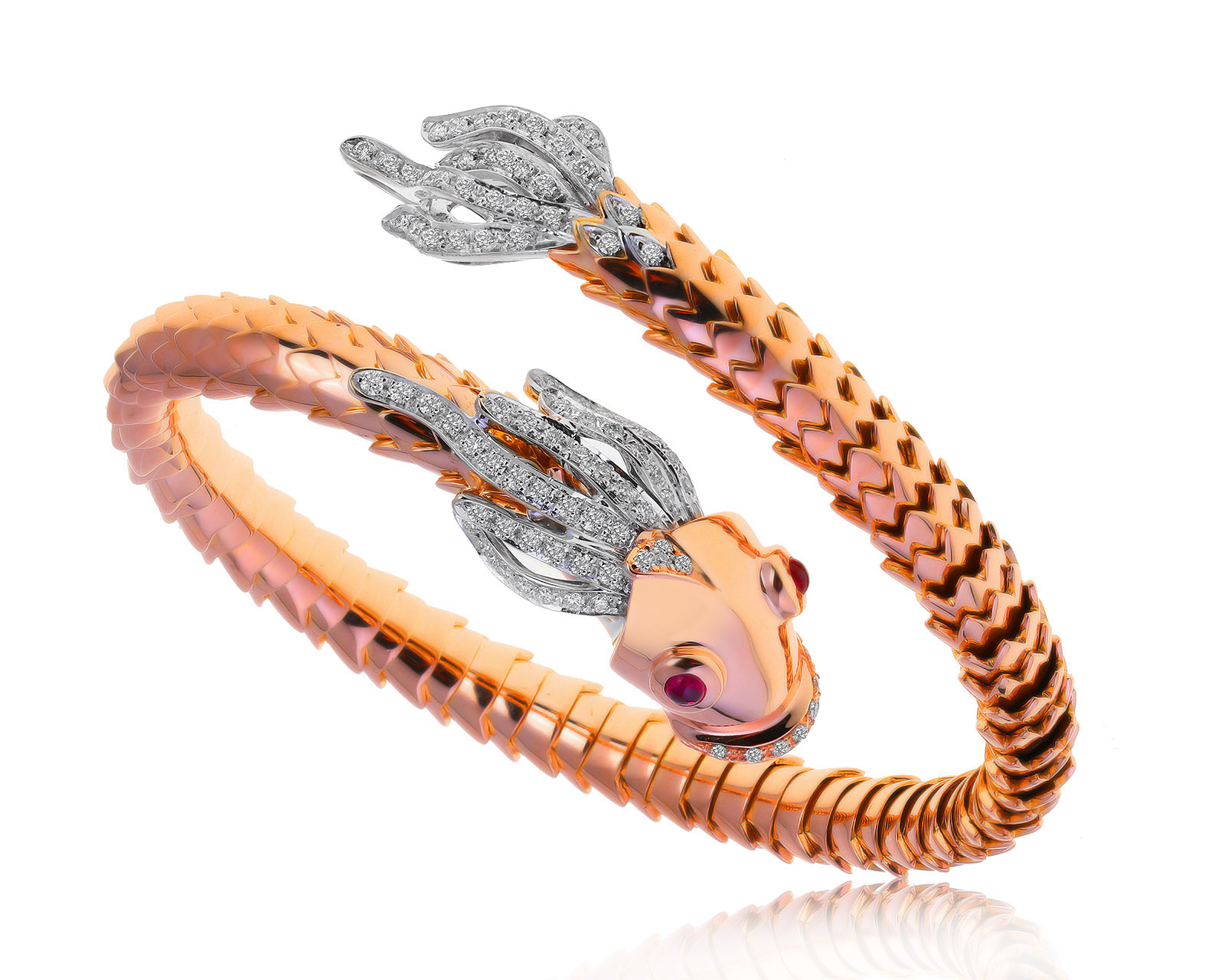 Оригинальный золотой браслет с бриллиантами 1.30ct Roberto Coin Animalier