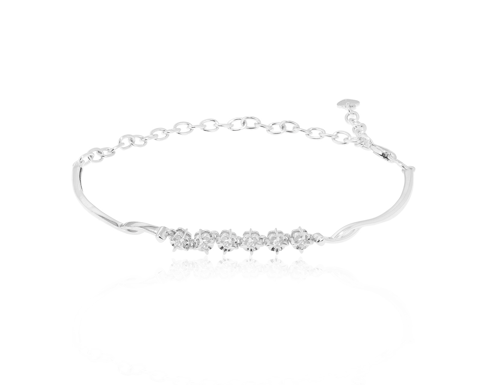 Золотой браслет с бриллиантами 0.10ct 250324/8