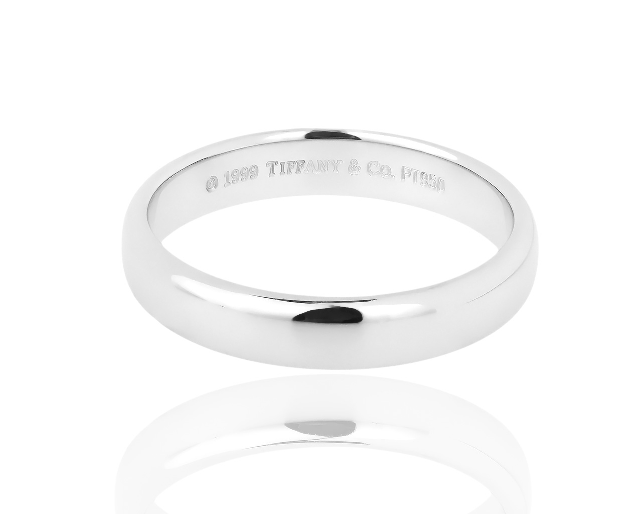Платиновое обручальное кольцо Tiffany&Co Classic 210119/8