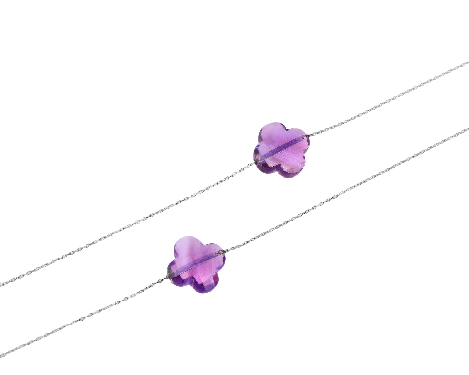 Оригинальное золотое колье с аметистами 20.08ct Morganne Bello Paris 150621/8 Оригинальное золотое колье с аметистами 20.08ct Morganne Bello Paris 150621/8