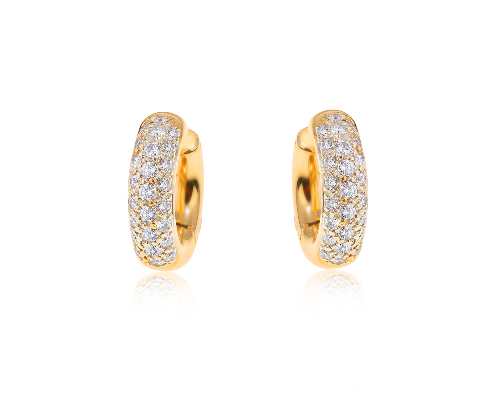 Золотые серьги с бриллиантами 1.18ct 030624/9
