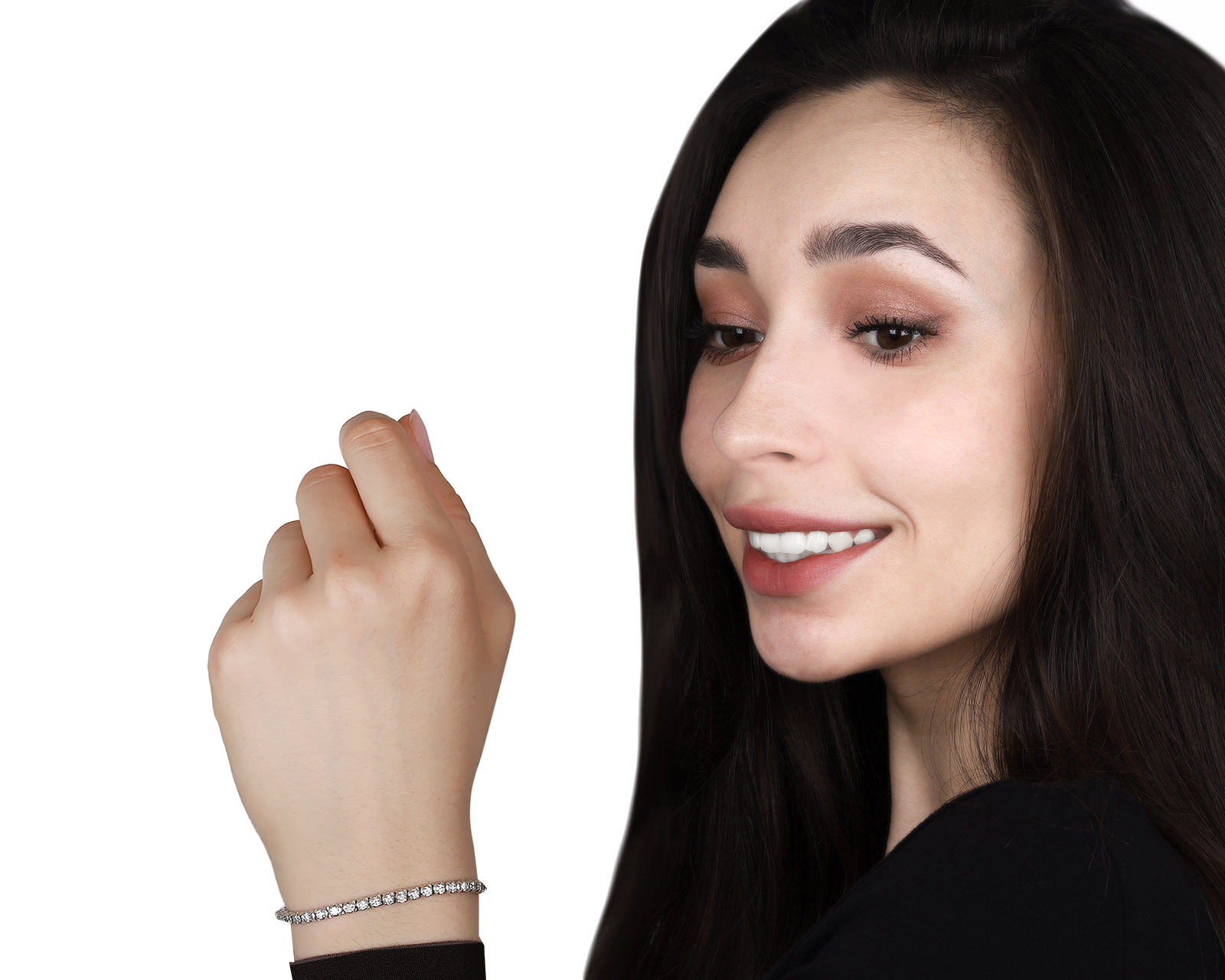 Золотой браслет с бриллиантами 2.60ct