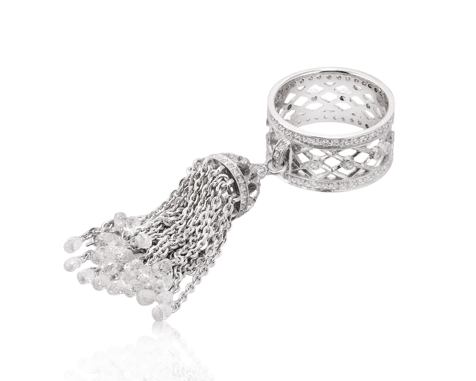 Оригинальное золотое кольцо с бриллиантами 3.16ct Yana Tassel 030925/6