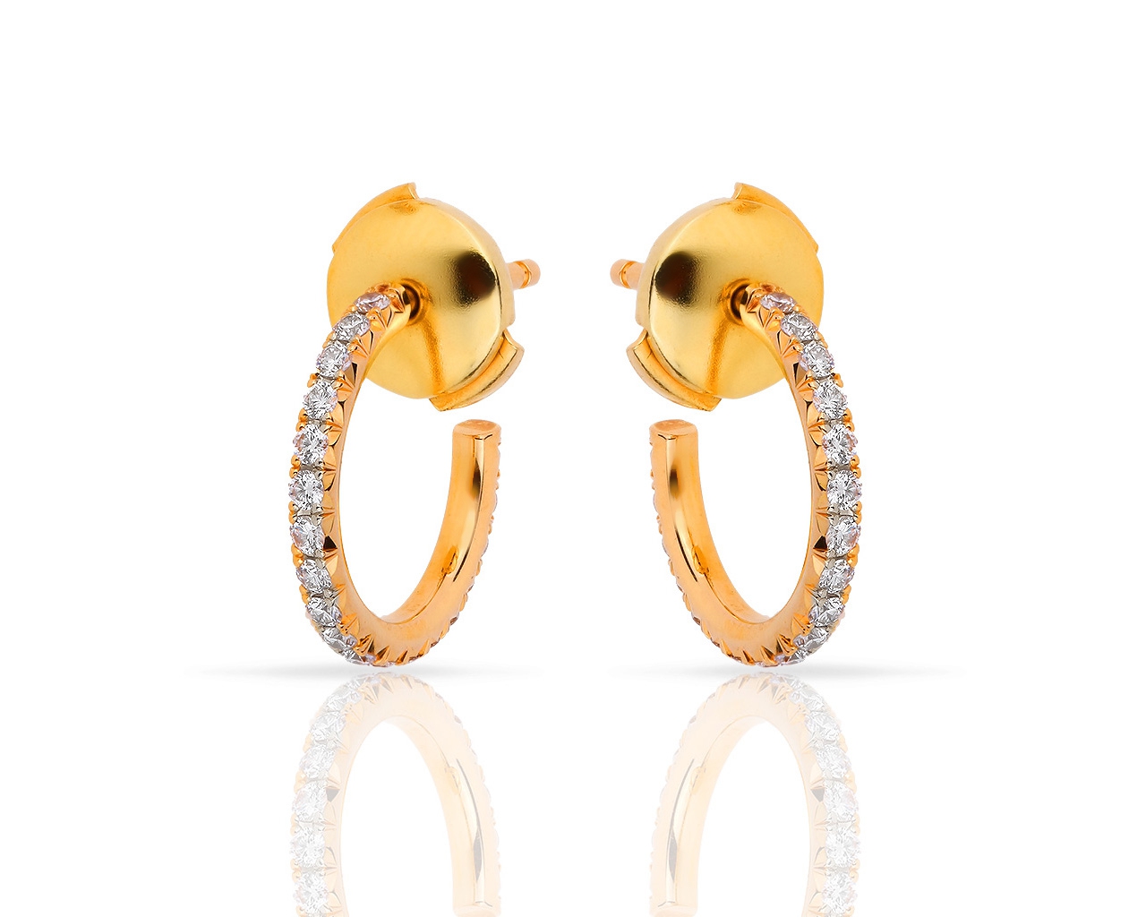 Золотые серьги с бриллиантами 0.30ct Tiffany&Co Metro 190618/7