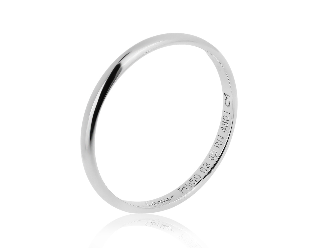 Оригинальное платиновое кольцо Cartier 270320/3