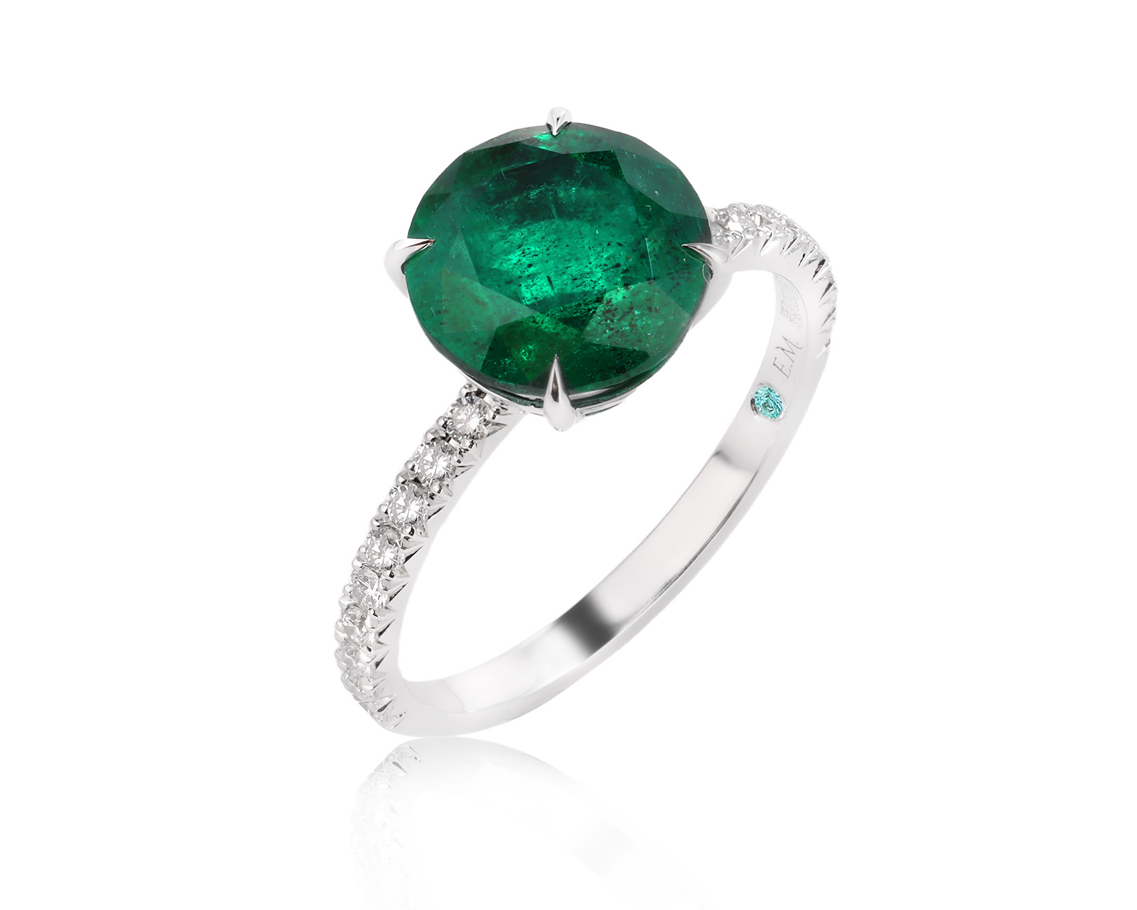 Золотое кольцо с изумрудом Замбия 3.29ct Evgeny Matveev 250326/Б293