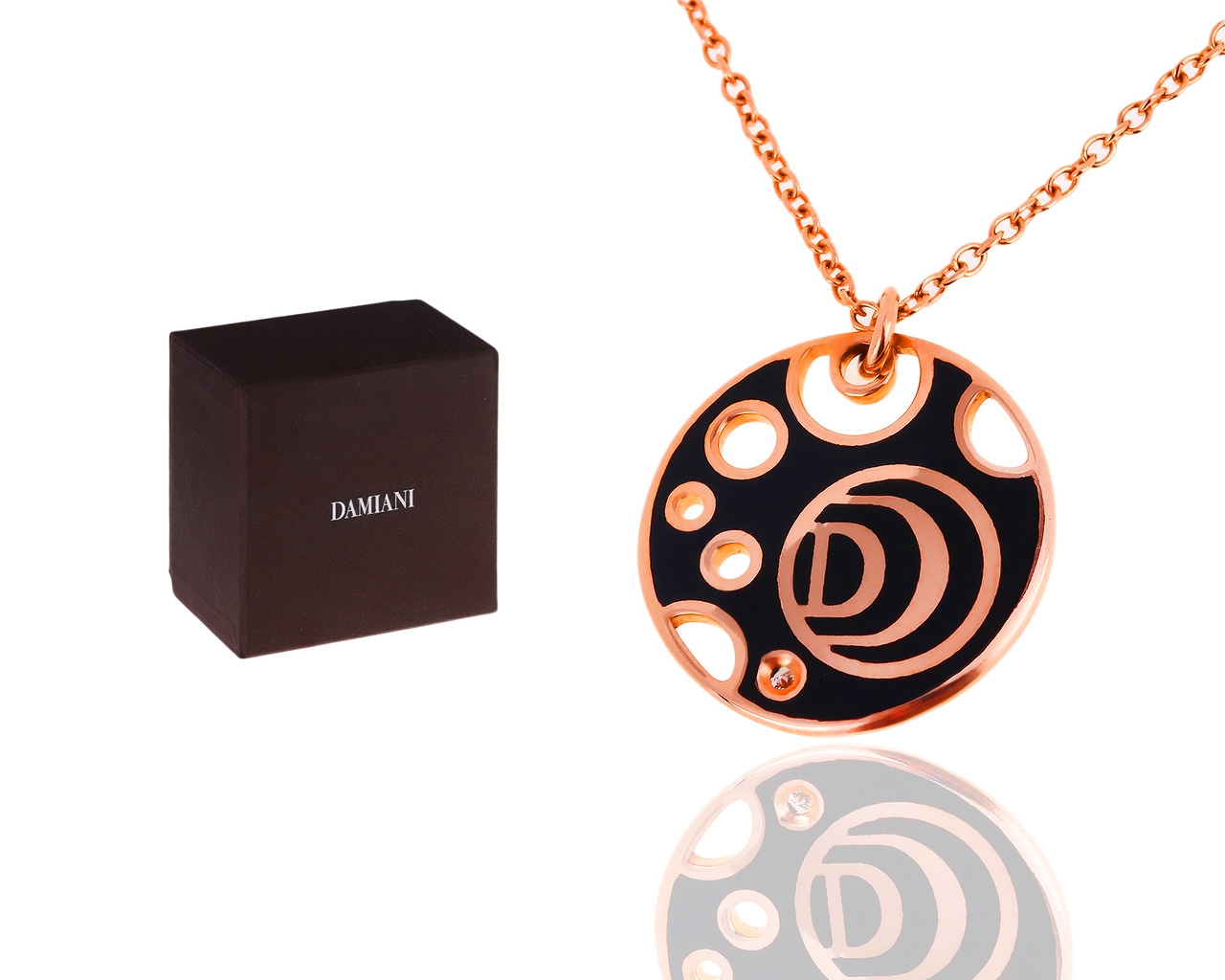 Элегантная золотая подвеска с бриллиантами Damiani