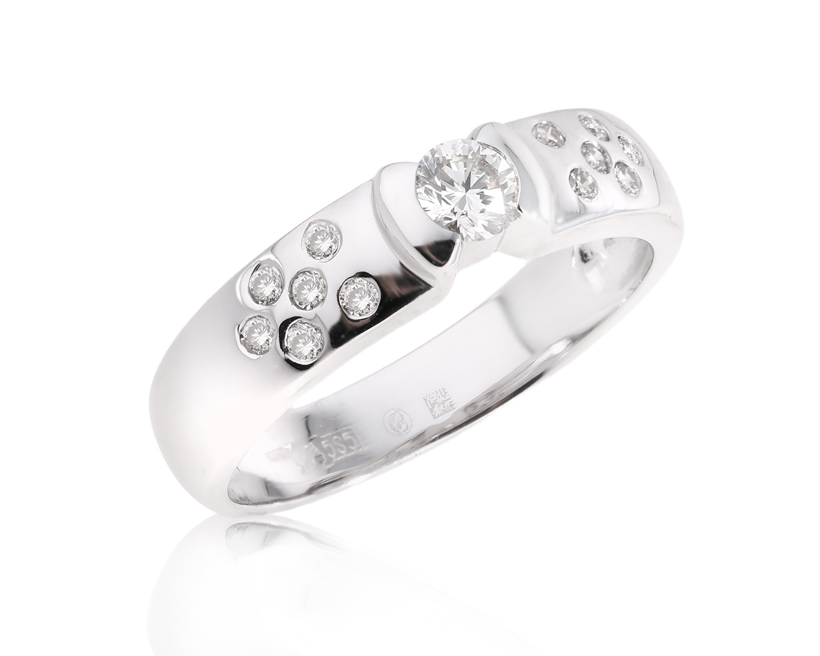 Золотое кольцо с бриллиантами 0.31ct 180725/19