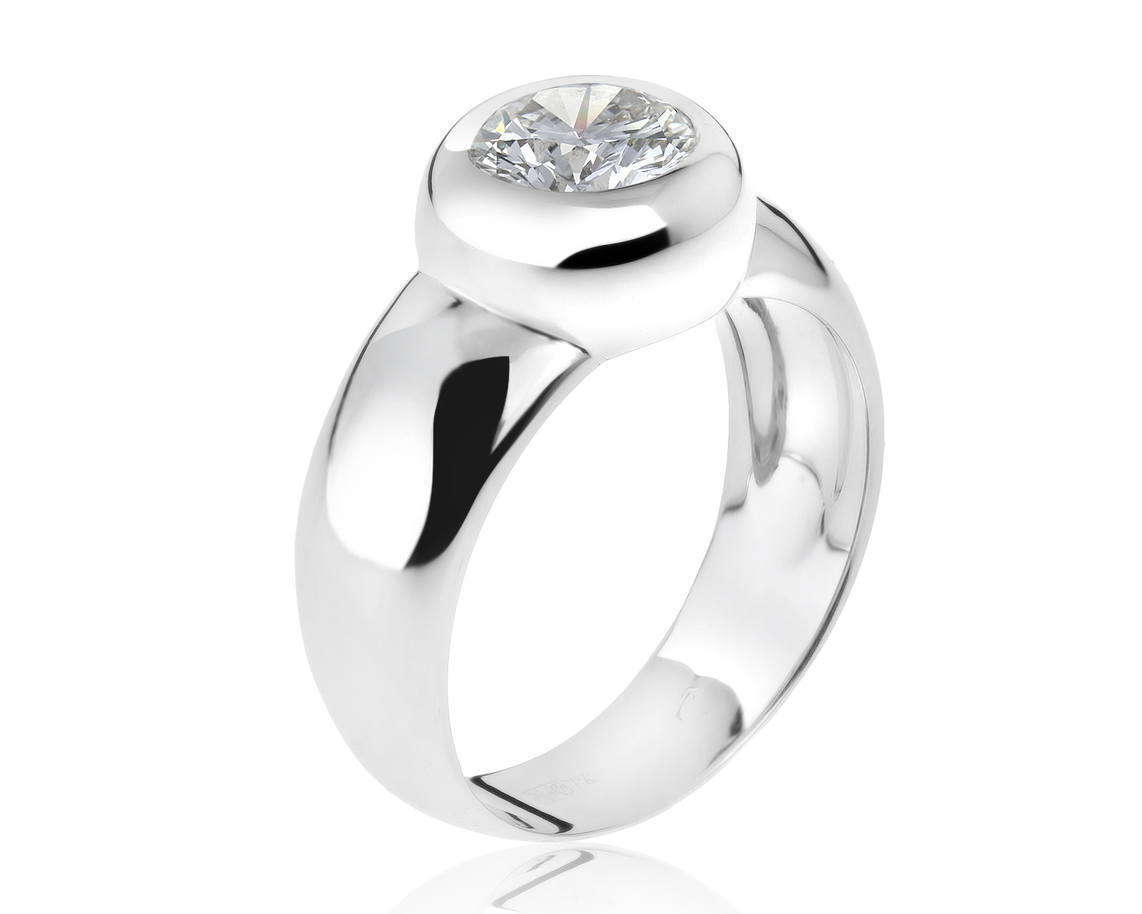 Оригинальное золотое кольцо с бриллиантом 1.32ct H.Stern 180821/12