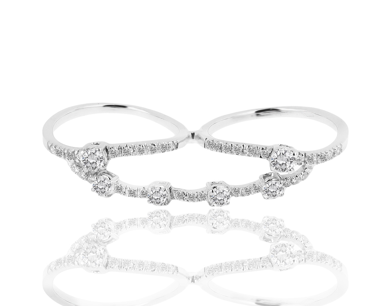 Итальянское золотое кольцо с бриллиантами 1.09ct 060219/4