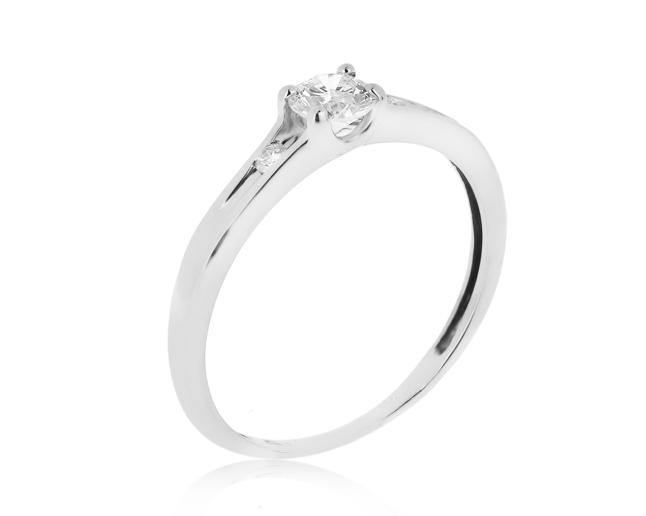 Стильное золотое кольцо с бриллиантами 0.23ct 150420/3