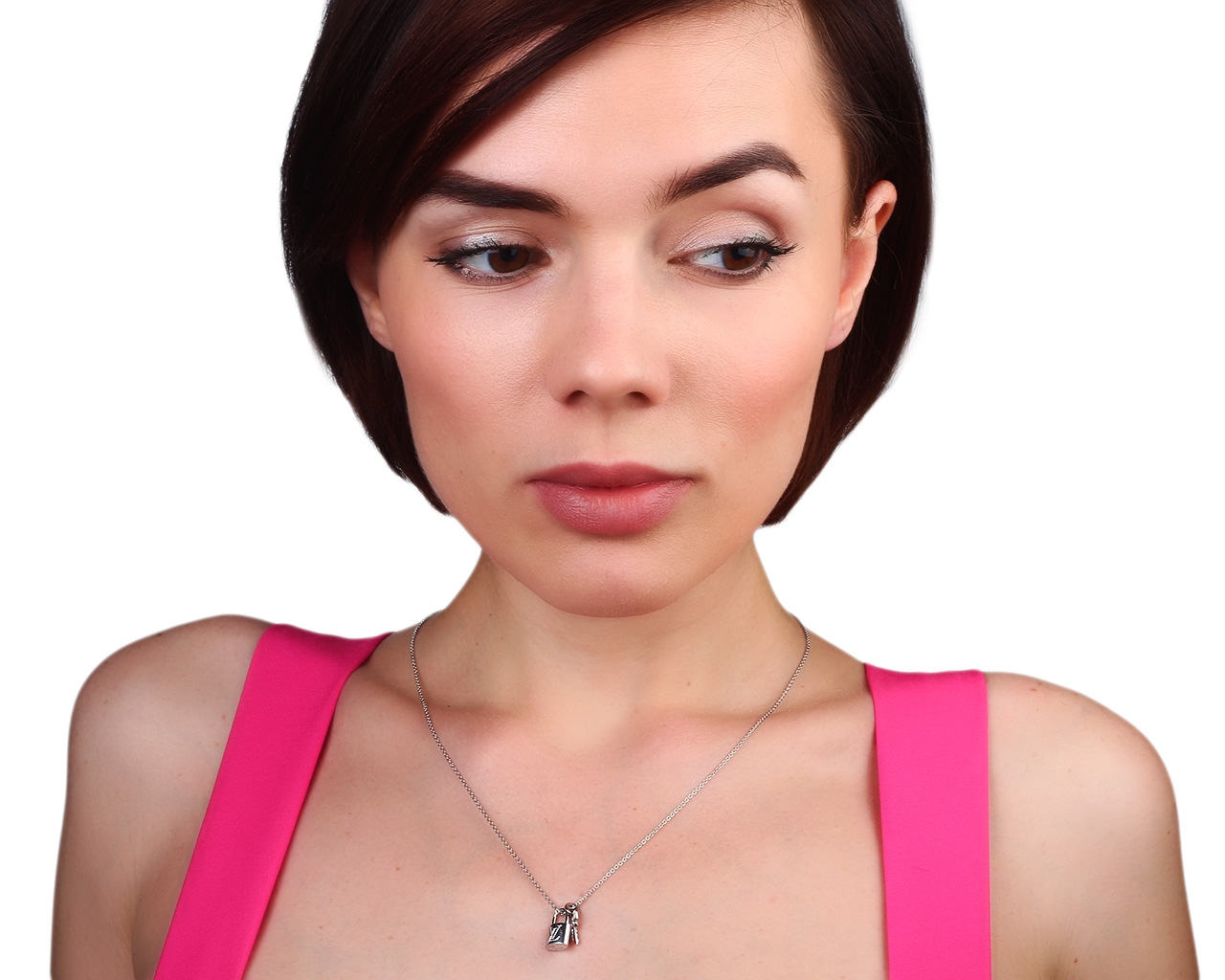 Интересная золотая подвеска Louis Vuitton Lockit