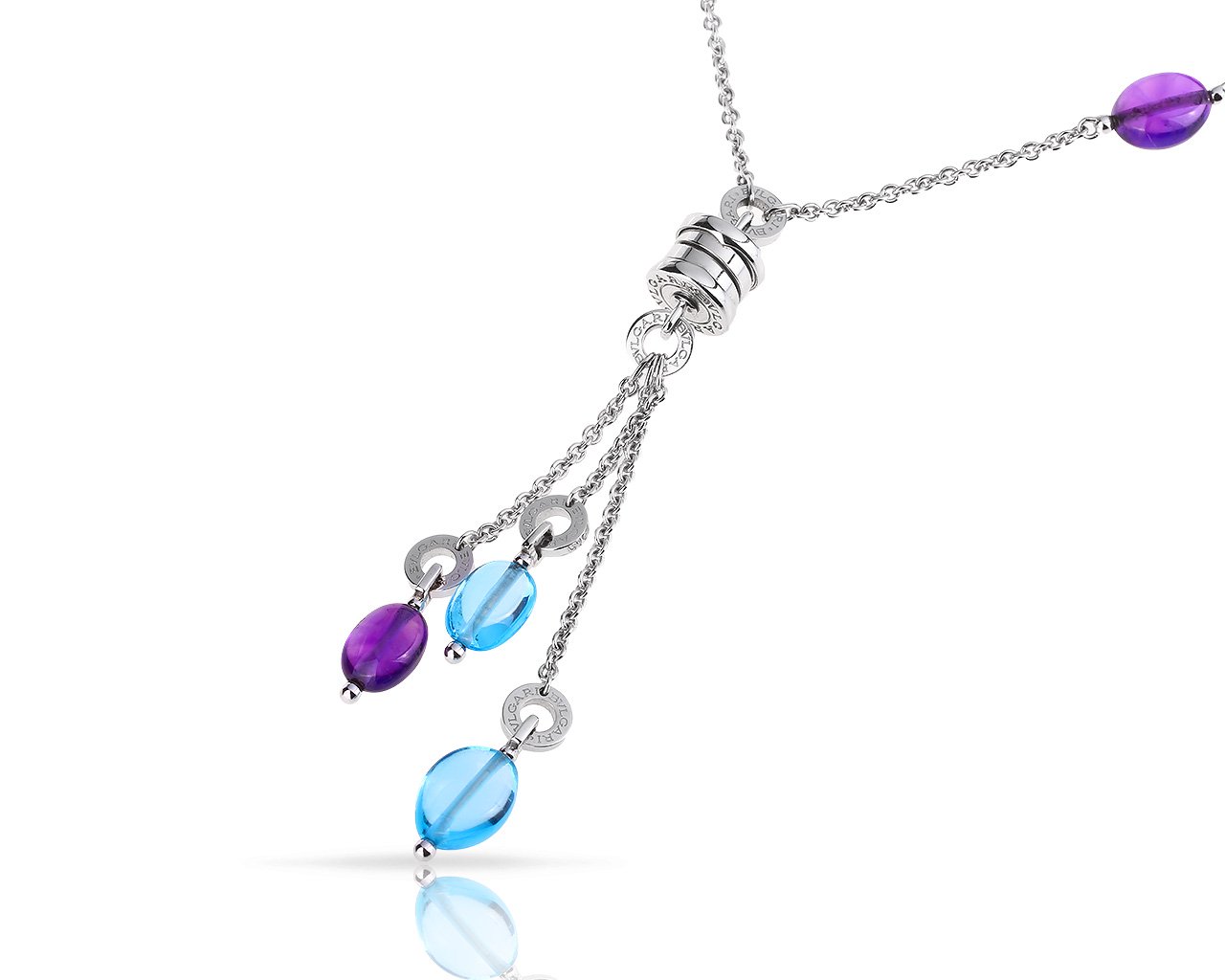 Золотое колье с топазами и аметистами Bvlgari B.Zero 1 290518/6